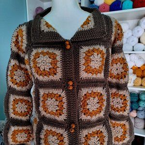HANDMADE - THE GRAND CANYON FALL CROCHET CARDIGAN